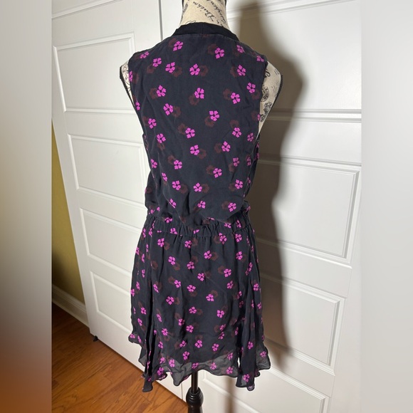 A.L.C. Liza silk floral mini dress size 6 - Picture 8 of 10